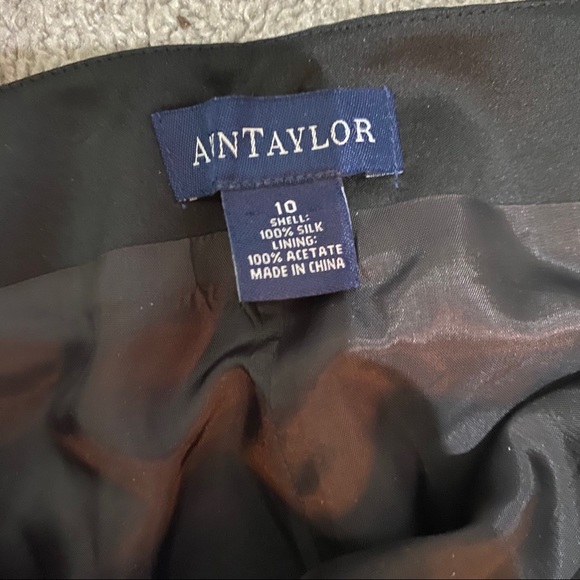 Vintage Ann Taylor 100% Silk Black Pants - Picture 3 of 6